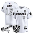 Men's Raiders 2024 Vapor Premier Limited Jersey - 65th Anniversary - All Stitched - White, Davante Adams