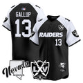 Men's Raiders 2024 Vapor Premier Limited Jersey - 65th Anniversary - All Stitched - Black Alternate, Michael Gallup
