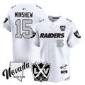 Men's Raiders 2024 Vapor Premier Limited Jersey - 65th Anniversary - All Stitched - White, Gardner Minshew