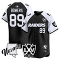 Men's Raiders 2024 Vapor Premier Limited Jersey - 65th Anniversary - All Stitched - Black Alternate, Brock Bowers