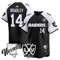 Men's Raiders 2024 Vapor Premier Limited Jersey - 65th Anniversary - All Stitched - Black Alternate, Carter Bradley