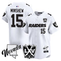 Men's Raiders 2024 Vapor Premier Limited Jersey - 65th Anniversary - All Stitched - White Limited, Gardner Minshew