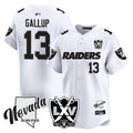 Men's Raiders 2024 Vapor Premier Limited Jersey - 65th Anniversary - All Stitched - White Limited, Michael Gallup