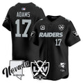 Men's Raiders 2024 Vapor Premier Limited Jersey - 65th Anniversary - All Stitched - Black, Davante Adams