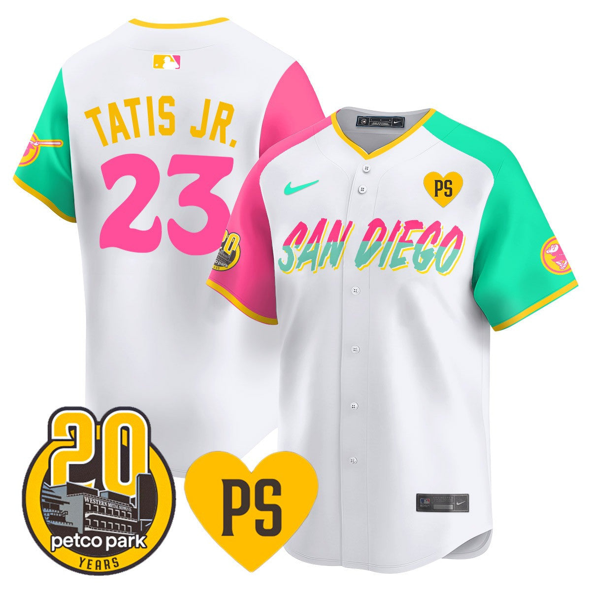 Men's San Diego Padres 2024 Tony Gwynn Vapor Premier Limited Jersey - All Stitched - City Connect, Fernando Tatis Jr.