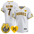 Men's San Diego Padres 2024 Tony Gwynn Vapor Premier Limited Jersey - All Stitched - White, Ha-Seong Kim