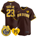 Men's San Diego Padres 2024 Tony Gwynn Vapor Premier Limited Jersey - All Stitched - Brown, Fernando Tatis Jr.