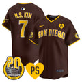 Men's San Diego Padres 2024 Tony Gwynn Vapor Premier Limited Jersey - All Stitched - Brown, Ha-Seong Kim