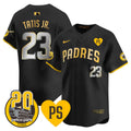 Men's San Diego Padres 2024 Tony Gwynn Vapor Premier Limited Jersey - All Stitched - Black Gold, Fernando Tatis Jr.