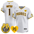 Men's San Diego Padres 2024 Tony Gwynn Vapor Premier Limited Jersey - All Stitched - White, Yuki Matsui