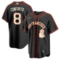 Men's San Francisco Giants 2024 Rickwood Classic Vapor Premier Limited Jersey - All Stitched - Black, Michael Conforto