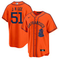 Men's San Francisco Giants 2024 Rickwood Classic Vapor Premier Limited Jersey - All Stitched - Orange, Jung Hoo Lee