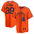 Men's San Francisco Giants 2024 Rickwood Classic Vapor Premier Limited Jersey - All Stitched - Orange, Thairo Estrada