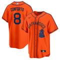 Men's San Francisco Giants 2024 Rickwood Classic Vapor Premier Limited Jersey - All Stitched - Orange, Michael Conforto