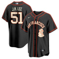 Men's San Francisco Giants 2024 Rickwood Classic Vapor Premier Limited Jersey - All Stitched - Black, Jung Hoo Lee