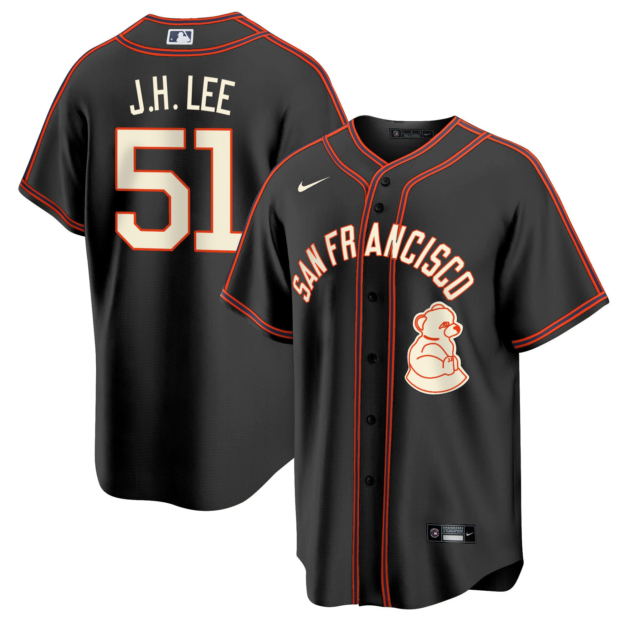 Men's San Francisco Giants 2024 Rickwood Classic Vapor Premier Limited Jersey - All Stitched - Black, Jung Hoo Lee