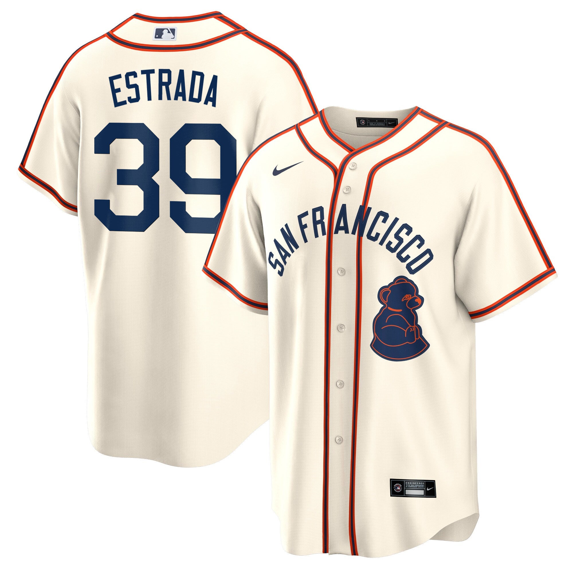 Men's San Francisco Giants 2024 Rickwood Classic Vapor Premier Limited Jersey - All Stitched - Cream, Thairo Estrada