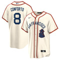 Men's San Francisco Giants 2024 Rickwood Classic Vapor Premier Limited Jersey - All Stitched - Cream, Michael Conforto