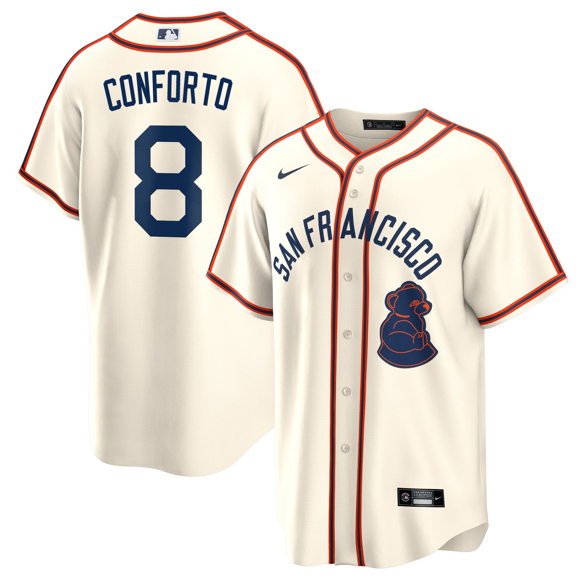 Men's San Francisco Giants 2024 Rickwood Classic Vapor Premier Limited Jersey - All Stitched - Cream, Michael Conforto