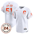 Men's San Francisco Giants 2024 Willie Mays Patch Vapor Premier Limited Jersey V6 - All Stitched - City Connect, Jung Hoo Lee