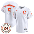 Men's San Francisco Giants 2024 Willie Mays Patch Vapor Premier Limited Jersey V6 - All Stitched - City Connect, Mike Yastrzemski