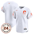 Men's San Francisco Giants 2024 Willie Mays Patch Vapor Premier Limited Jersey V6 - All Stitched - City Connect, Team