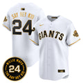 Men's San Francisco Giants 2024 Willie Mays Patch Vapor Premier Limited Jersey V6 - All Stitched