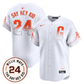 Men's San Francisco Giants 2024 Willie Mays Patch Vapor Premier Limited Jersey V6 - All Stitched - City Connect, Willie Mays