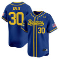 Men's Savannah Bananas Vapor Premier Limited Jersey - All stitched - Royal, Savannah Bananas Split
