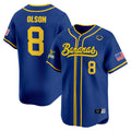 Men's Savannah Bananas Vapor Premier Limited Jersey - All stitched - Royal, Jackson Olson