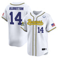 Men's Savannah Bananas Vapor Premier Limited Jersey - All stitched - White, Dakota Albritton