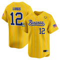 Men's Savannah Bananas Vapor Premier Limited Jersey - All stitched - Pinstripe, Kyle Luigs