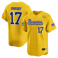 Men's Savannah Bananas Vapor Premier Limited Jersey - All stitched - Pinstripe, Brandon Crosby
