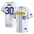 Men's Savannah Bananas Vapor Premier Limited Jersey - All stitched - White, Savannah Bananas Split