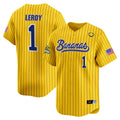 Men's Savannah Bananas Vapor Premier Limited Jersey - All stitched - Pinstripe, Bill LeRoy
