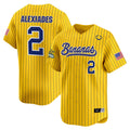 Men's Savannah Bananas Vapor Premier Limited Jersey - All stitched - Pinstripe, Reese Alexiades
