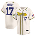Men's Savannah Bananas Vapor Premier Limited Jersey - All stitched - Cream, Brandon Crosby