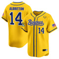 Men's Savannah Bananas Vapor Premier Limited Jersey - All stitched - Yellow, Dakota Albritton