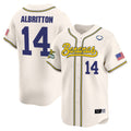 Men's Savannah Bananas Vapor Premier Limited Jersey - All stitched - Cream, Dakota Albritton