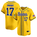 Men's Savannah Bananas Vapor Premier Limited Jersey - All stitched - Yellow, Brandon Crosby