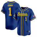 Men's Savannah Bananas Vapor Premier Limited Jersey - All stitched - Royal, Bill LeRoy