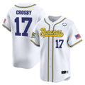 Men's Savannah Bananas Vapor Premier Limited Jersey - All stitched - White, Brandon Crosby