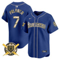 Men's Seattle Mariners Armed Forces Day Vapor Premier Limited Jersey - All Stitched - Royal, Jorge Polanco