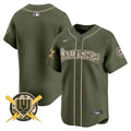 Men's Seattle Mariners Armed Forces Day Vapor Premier Limited Jersey - All Stitched - Green, Team