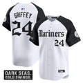 Men's Seattle Mariners 'Deep Sea Gothic Edition' Vapor Premier Limited Jersey V2 - All Stitched - Alternate, Ken Griffey Jr.