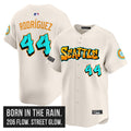 Men's Seattle Mariners 'Graffiti Emerald Drop Edition' Vapor Premier Limited Jersey - All Stitched - Cream, Julio Rodrï¿½guez