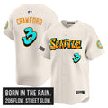 Men's Seattle Mariners 'Graffiti Emerald Drop Edition' Vapor Premier Limited Jersey - All Stitched - Cream, J.P. Crawford