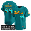 Men's Seattle Mariners 'Graffiti Emerald Drop Edition' Vapor Premier Limited Jersey - All Stitched - Teal, Julio Rodrï¿½guez