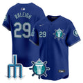 Men's Seattle Mariners Trident Patch Vapor Premier Limited Jersey - All Stitched - Royal, Cal Raleigh