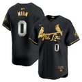 Men's St. Louis Cardinals 2024 City Connect Vapor Premier Limited Jersey - All Stitched - Black Gold, Masyn Winn
